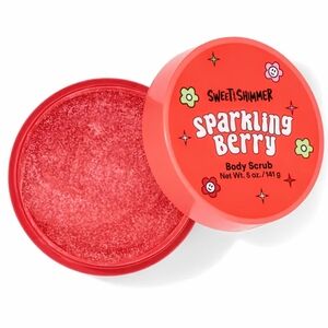 3/$15 Sweet & Shimmer Red Sparkling Berry Body Scrub 5 oz.